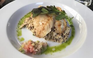 Prato no restaurante Mestizo